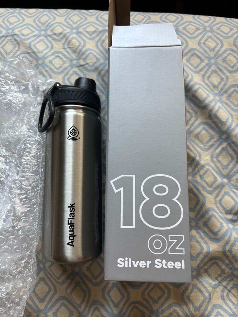 Aquaflask 18oz - Silver Steel (Category: Water Bottles & Tumblers) located in Manila. Submitted by soldforfun (Listing ID 1298991905, Image 1). Description: - brand new.