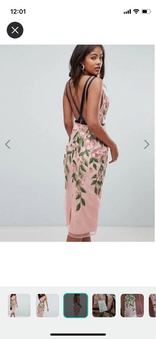 ASOS Embroidered Pink Dress, Women's Fashion, Dresses & Sets, Dresses on  Carousell