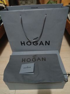 Authentic Hogan paper bag L,box ang dustbag with card.