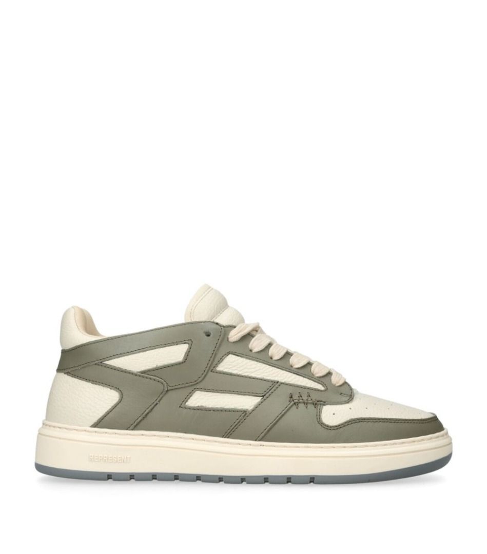 Authentic) Represent Raptor Leather Sneakers (Khaki), Men's