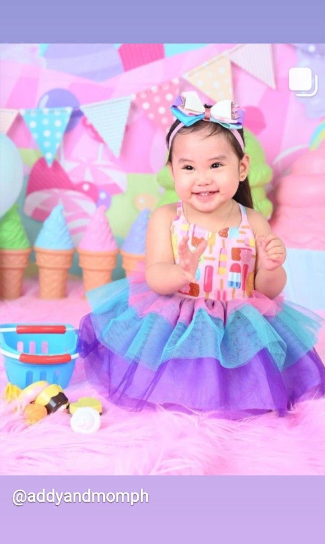 Baby Girl Candyland Theme Tutu Dress Costume Tutu Dress Birthday Dress Babies Kids Babies Kids Fashion on Carousell