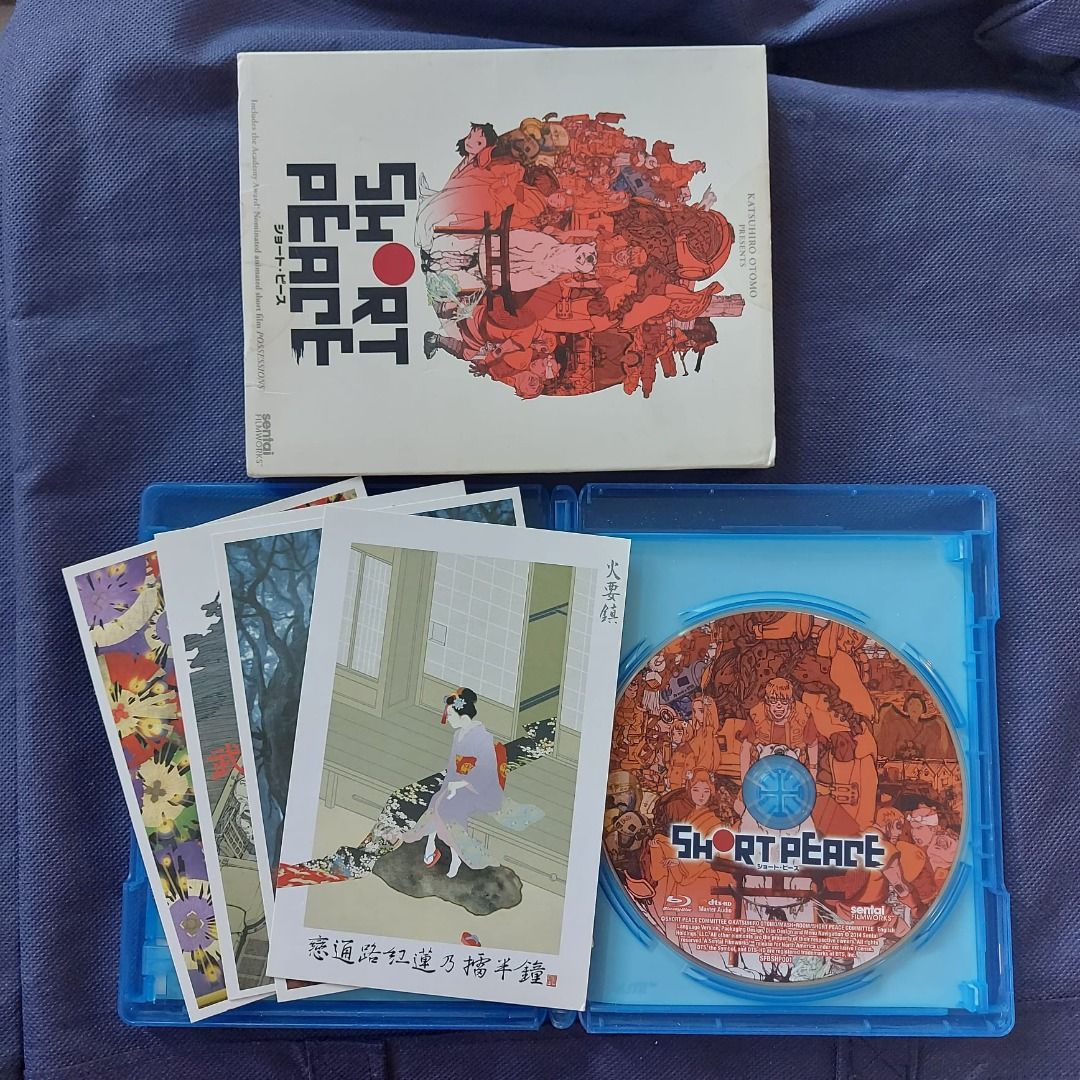 bLu-ray 短篇電影) 大友克洋katsuhiro otomo．SHoRT PEAcE (14年發表, 連紙套, 68分鐘) 英文字幕,  興趣及遊戲, 音樂、樂器& 配件, 音樂與媒體- CD 及DVD -