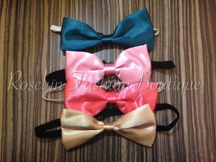 Bow ties for adults (Category: Ties) located in Paranaque City. Submitted by roselyn_f_boutique (Listing ID 1298981782, Image 1). Description: Brand new bow ties. 120 Each Available in: Blue green Baby Pink Pomelo Pink Champagne From our costume shop, which is now closed. So we're decluttering..