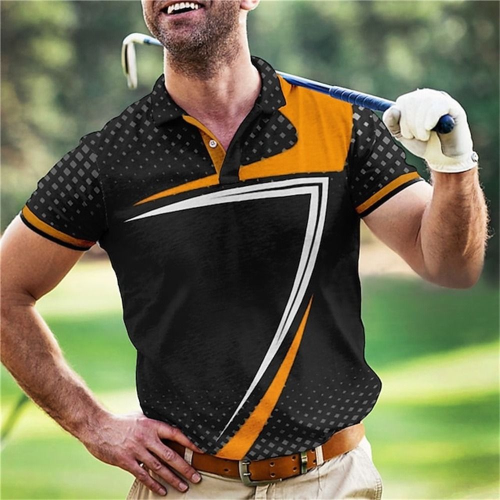 BRAND NEW IN STOCK READY STOCK Vacation Man Golf Shirts Summer Men s Lapel Polo Shirts 3d Printed Casual Male Clothing Tops Oversized Button Sport Short Sleeve Men s Fashion Tops Sets Tshirts