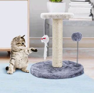Cat Tower with Scratcher  (Black color)