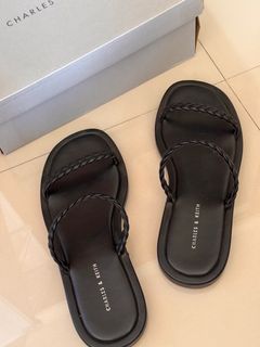 Charles & Keith Braided Slides (Authentic)