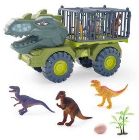 Triceratops Dinosaur Transport Car Carrier Truck With 8 Dino Figures Dinosaur Toys For Kids 3 5 With  B0b3zvtmdw