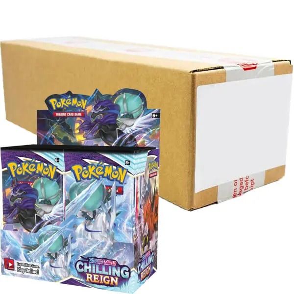 SOLD] Chilling Reign Booster Box Case Pokemon Sword and Shield, Hobbies &  Toys, Toys & Games on Carousell