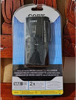 Coby CXR123 Voice Activated Micro-Casette Recorder  | brand new | Working 💯