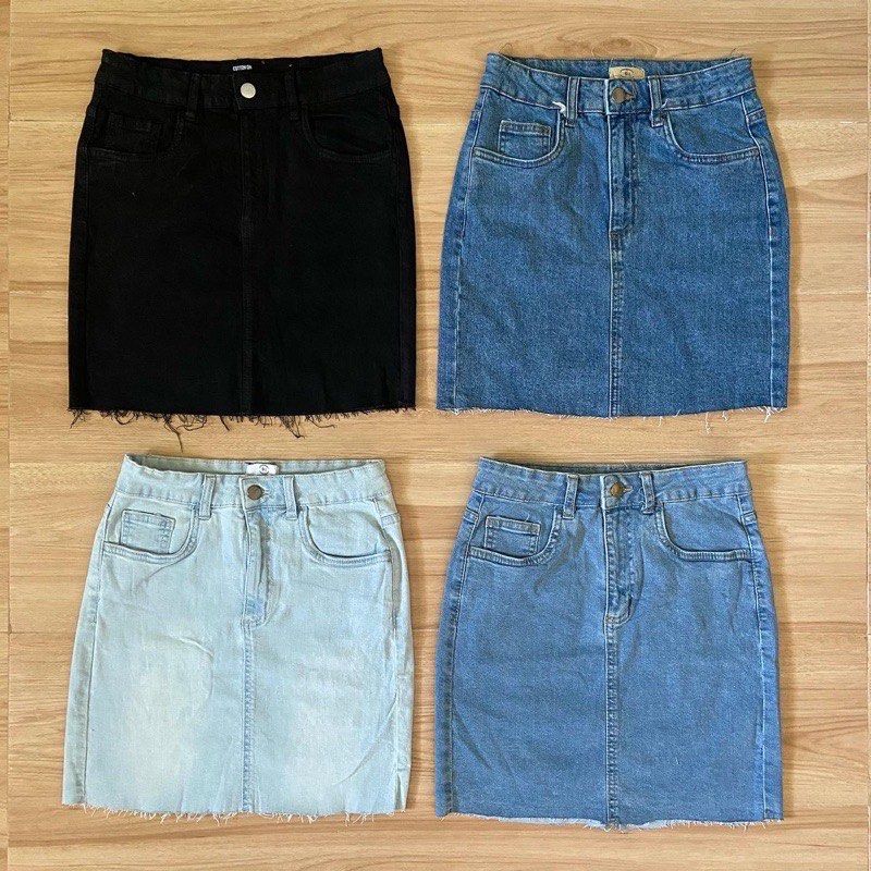 Denim pencil skirt cotton on deals