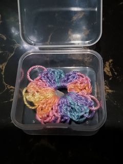 Crochet flower brooch pin/ souv
