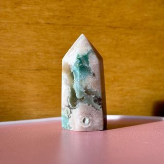 Crystals: Green Flower Agate Tower