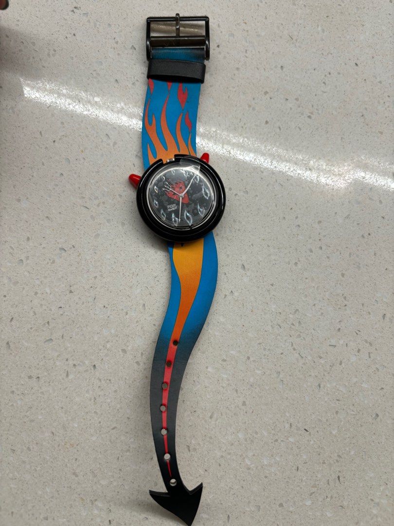 スウォッチ　swatch Hot Stuff ハロウィンスペシャル 1995 Swatch 'Hot stuff' Halloween Original , Luxury, Watches on