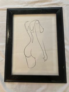 DIY Frame Print (Lady Silhouette)