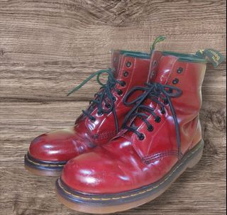 Dr Martens boots cherry red