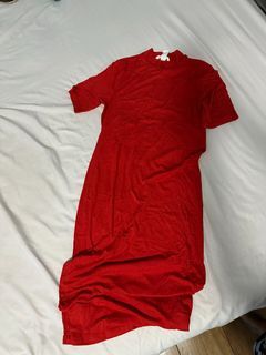 Elin Red Maternity Dress