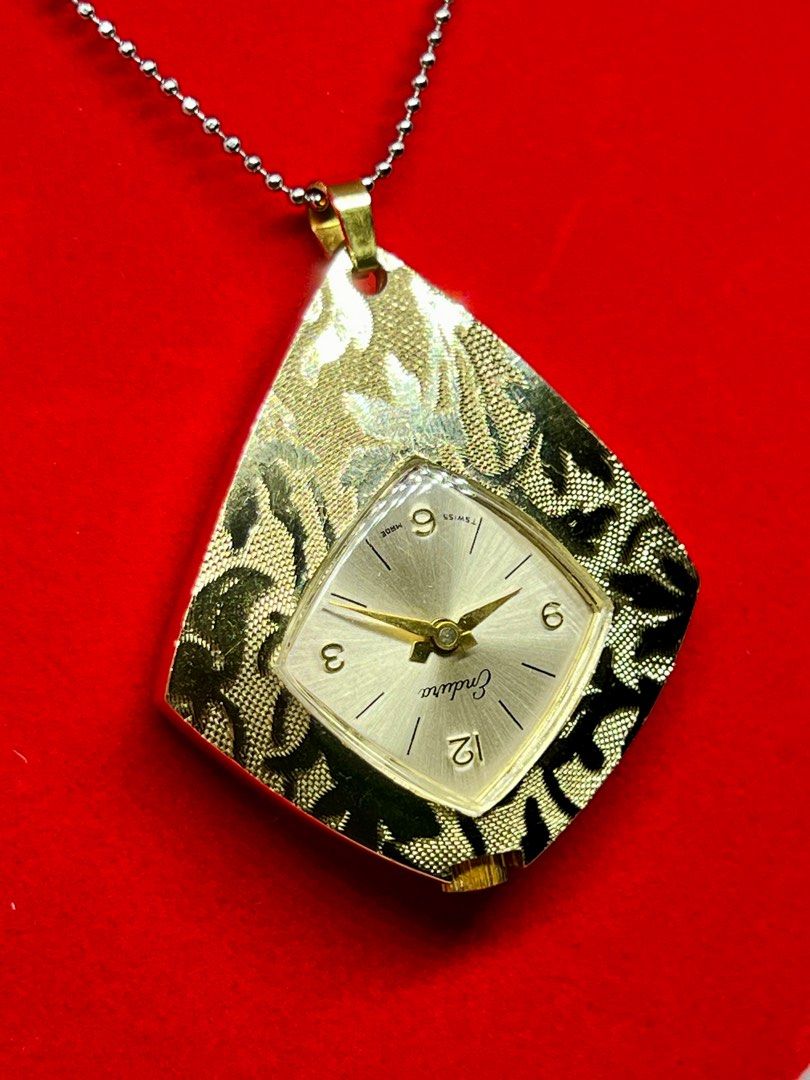 ENDURA Pendant Necklace Watch Vintage Preloved