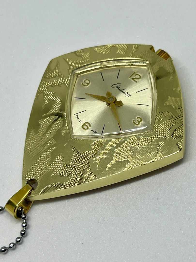 ENDURA Pendant Necklace Watch Vintage Preloved