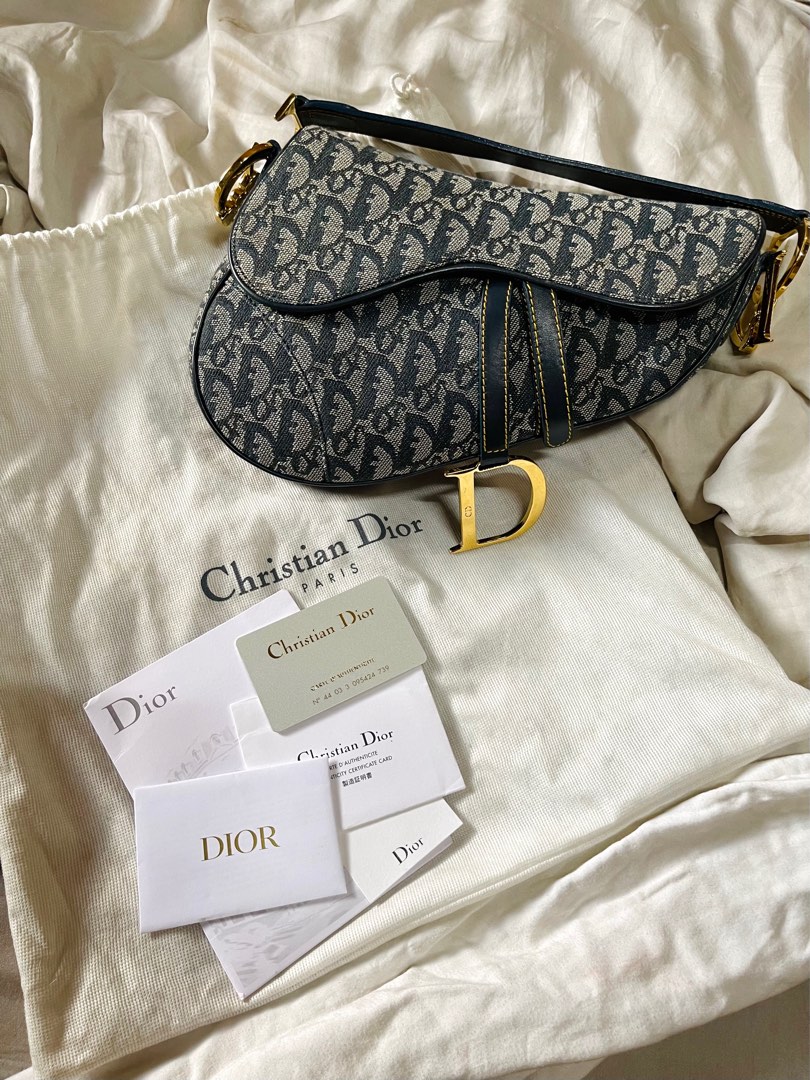 Full Set Vintage Christian Dior Saddle Bag