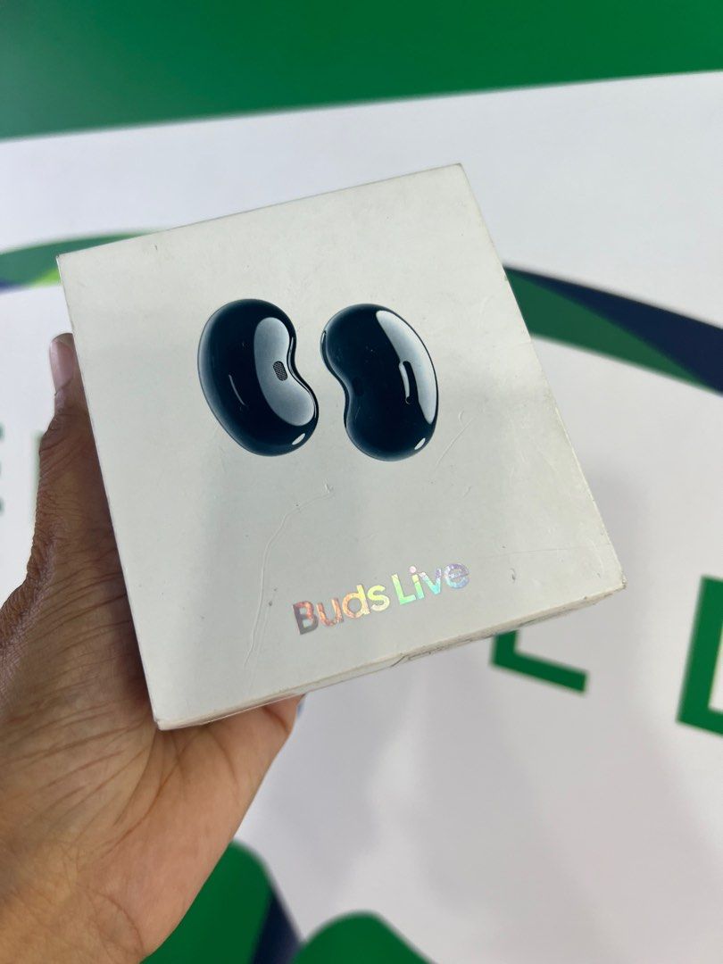 Galaxy Buds Live (Category: Earphones) located in San Juan City. Submitted by AshleyandLynGeneralmerchandise (Listing ID 1299032559, Image 3). Description: We accept trade in Credit card / Home Credit Shipping Meet ups / Delivery Fb page: Ashley & Lyn.