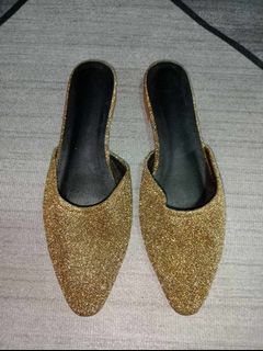 Gold Mules Size 40