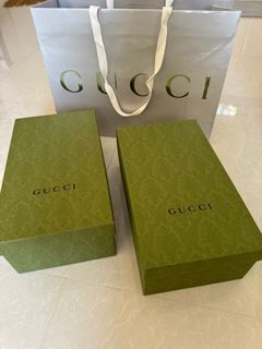 Gucci shoes box and Givenchy slides box