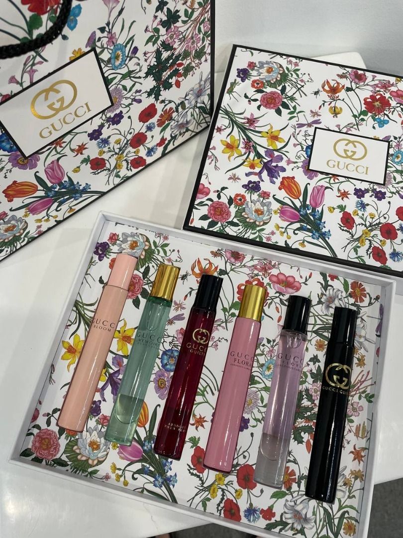 Gucci Rollerball Set for Women With (WHITE FLORAL BOX