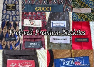 Hermes,YSL,Christian Dior, Guess, H&M Neckties