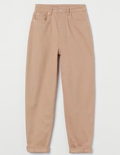H&M mom loose fit twill pants