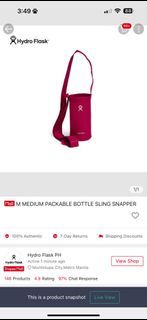 Hydroflask M Medium Packable Bottle Sling (Snapper)