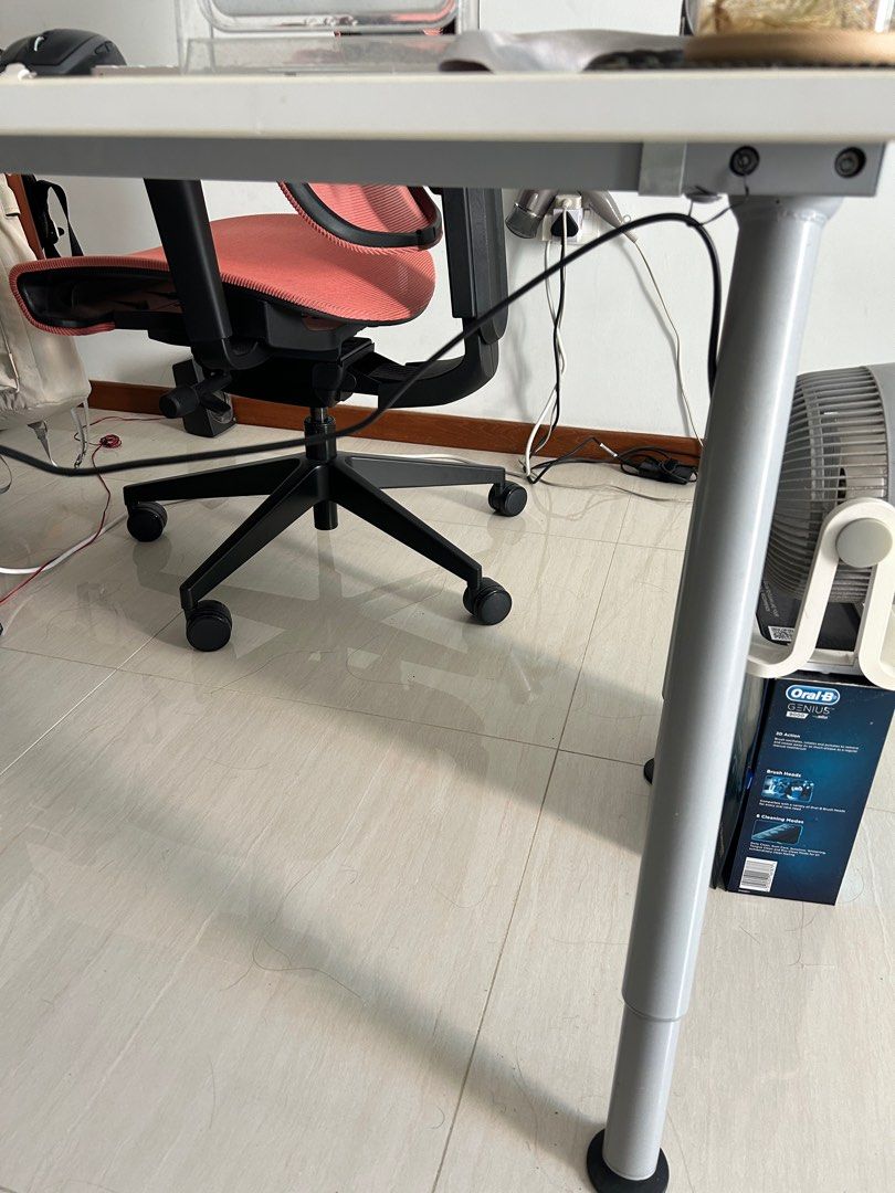 IKEA Study Desk (Category: Tables & Sets) located in Singapore. Submitted by jenisme (Listing ID 1298978607, Image 3). Description: Thyge White Desk 120cm (length) x 60cm (width) First bought it in 2022 for my work from home setup. Letting it go as I’ll be moving soon. Upon confirmation, please collect the item on 4th May (the day Im moving).