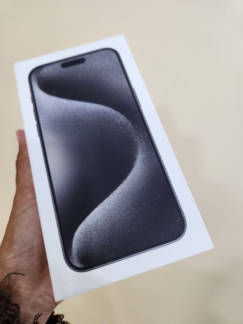 Iphone 15 Pro Max 512gb Black Titanium (Category: iPhone 15 Series) located in San Juan City. Submitted by tanexsulla42 (Listing ID 1299048113, Image 2). Description: We accept trade in Credit card / Home Credit Shipping Meet ups / Delivery Fb page: Ashley & Lyn.