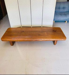 JAPAN SURPLUS FURNITURE HEAVY SOLID WOOD  SLAB WOOD LONG CENTER TABLE  SIZE 70.25L x29.50W x 11.75H in inches   (AS-IS ITEM) IN GOOD CONDITION