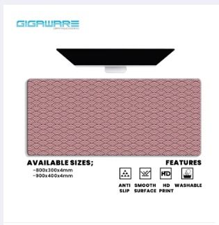 Japanese Pattern Design Extended Mousepad Deskmat Large Gaming Mouse pad (Category: Mouse & Mousepads) located in Manila. Submitted by gigaware (Listing ID 1298975814, Image 2). Description: Gaming Extended Large Mousepad (AVAILABLE SIZES) 800x300x4mm 900x400x4mm (FEATURES) Unique Aesthetic Textured Design HD Quality Anti-Slip Soft-feeling material Washable Extremely Smooth Surface Microfiber Weave Rubber Bottom finished Enough space to fit a mou