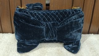 Juicy Couture velvet clutch bag