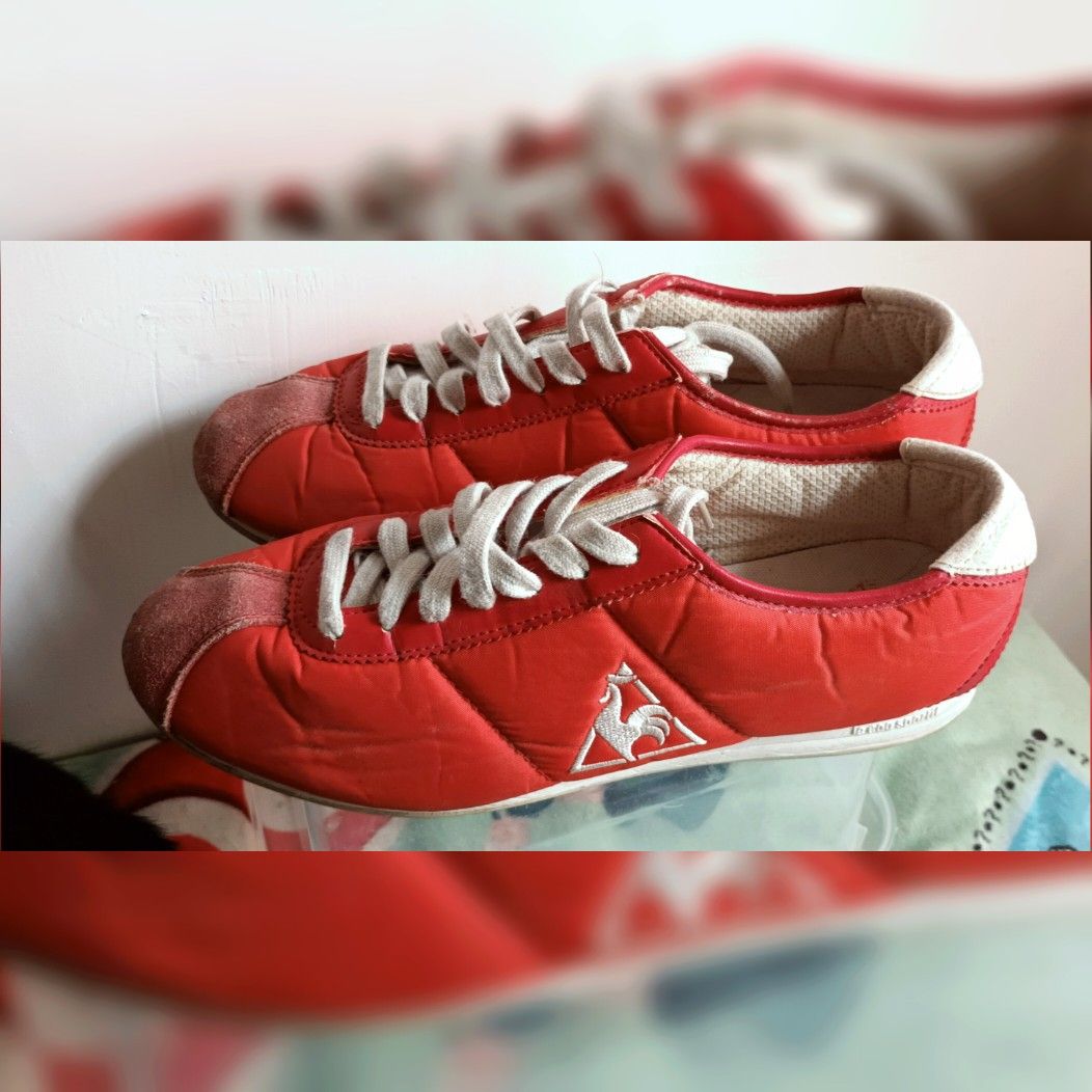 Le coq sportif Montpellier R Unisex Red Classic sneakers marathon adidas Carousell