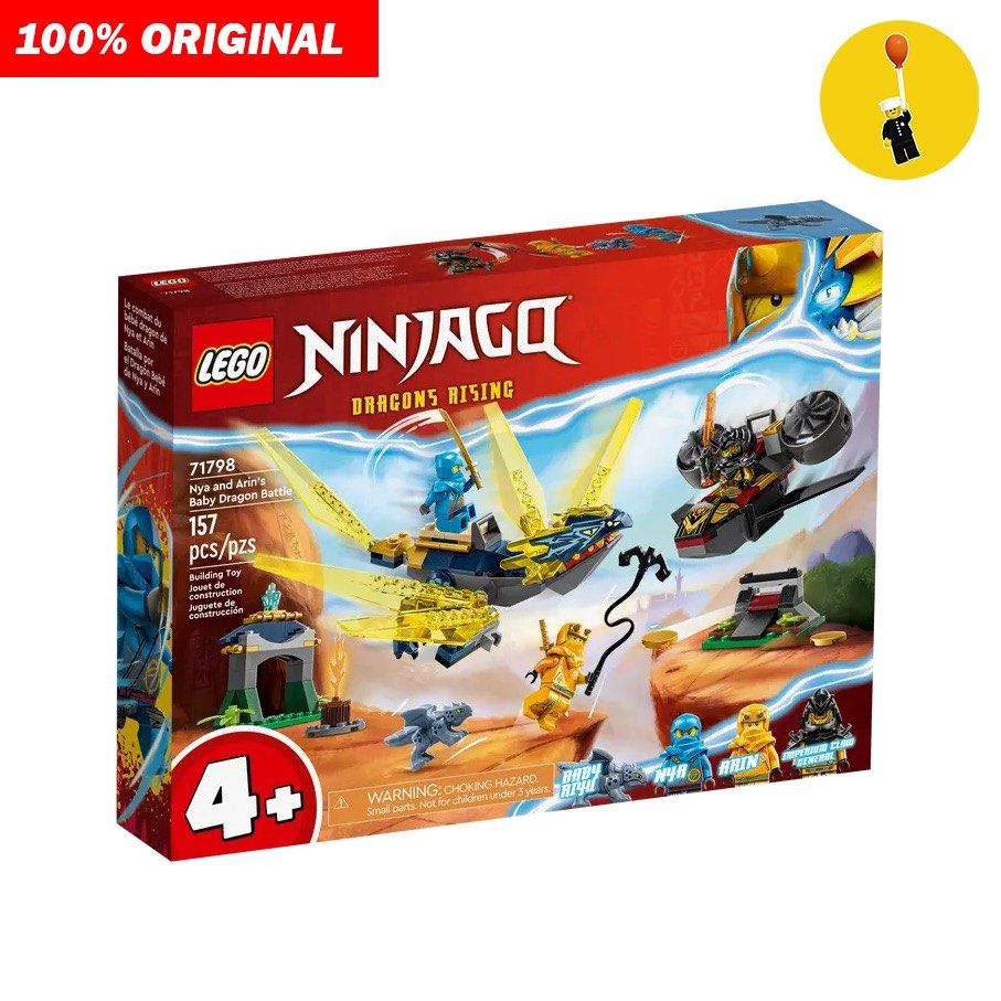 LEGO Ninjago 71798 Nya and Arin's Baby Dragon Battle (Condition as