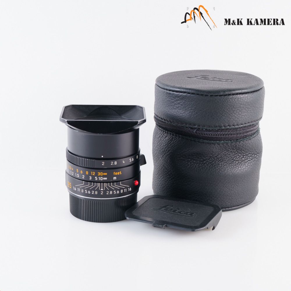 金屬遮光罩版本Leica Summicron-M 35mm F/2.0 E39 ASPH II Black Lens 