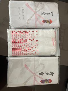 Long white back towel 3pcs japan