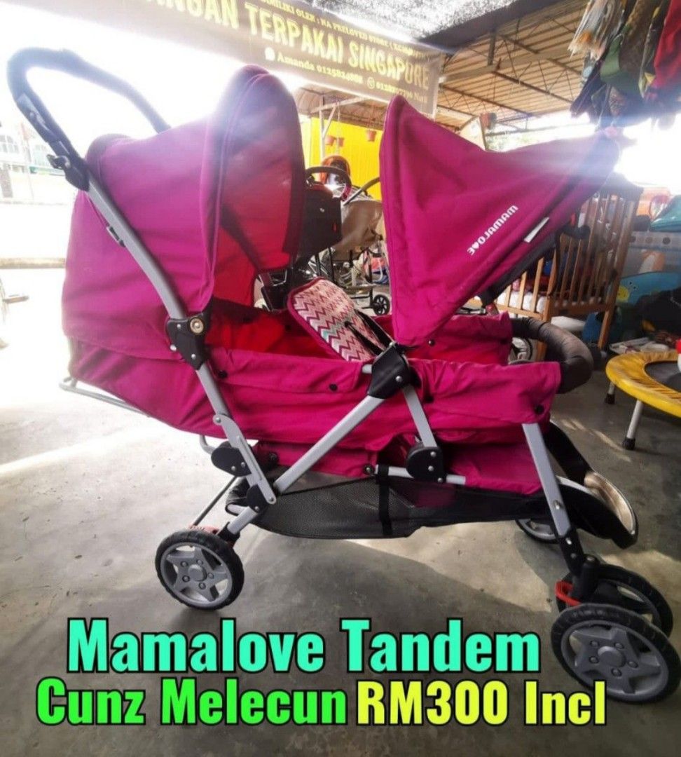 Mamalove Tandem Stroller Babies Kids Going Out Strollers on Carousell
