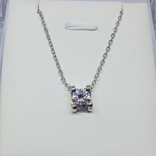Moissanite Necklace. 18K plated.