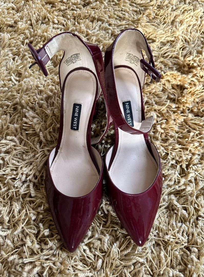 Maroon low heels cheap