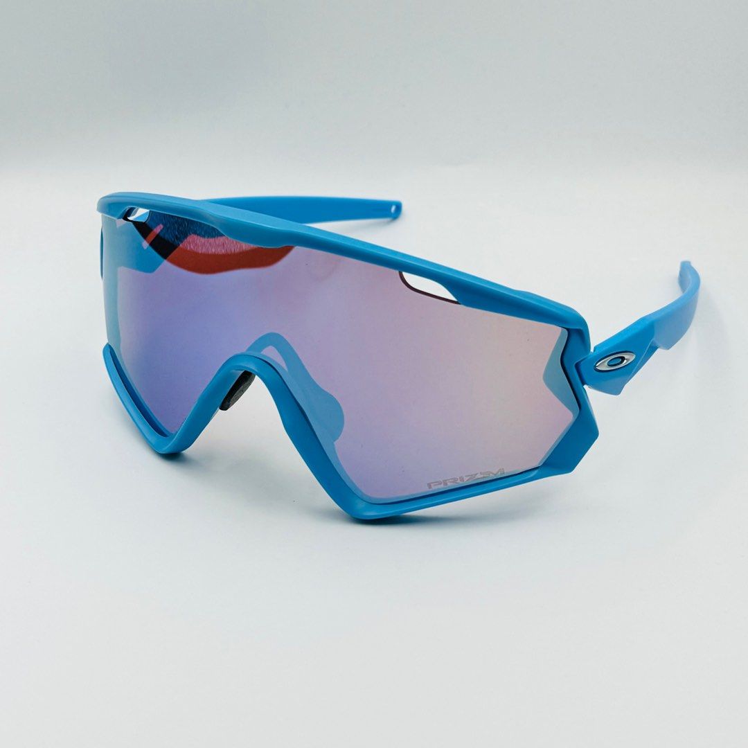 Oakley Wind Jacket 2.0 Matte Sky w Prizm Snow Sapphire Custom Men s Fashion Watches Accessories Sunglasses Eyewear on Carousell