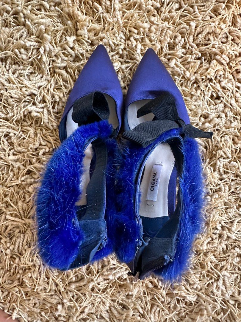 Olgana paris fur heels top
