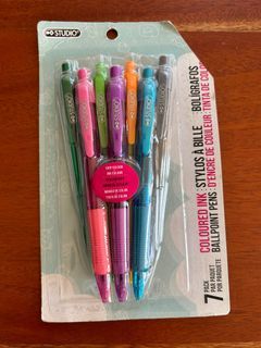 Pack of 7 color pens