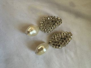 Pearl Crystal Earrings | Elegant Earrings | Prom Jewelry