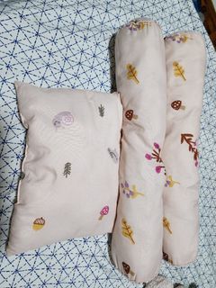 Pink Forest Baby  Pillow and Bolster Set