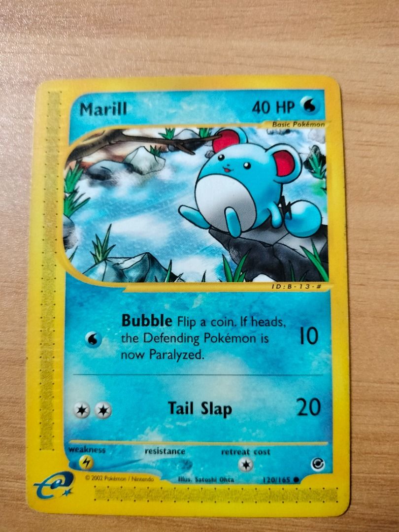 Pokemon Card Marill 120/165, Hobbies & Toys, Toys & Games on Carousell
