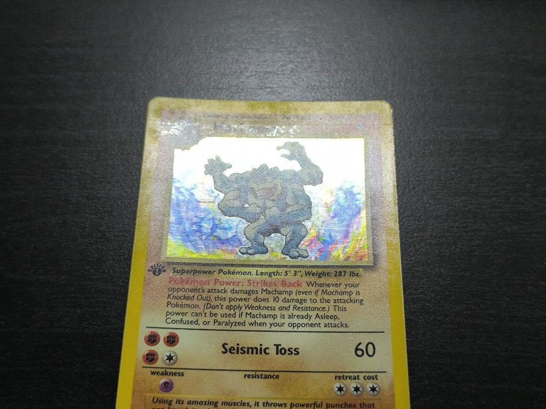 Pokemon Machamp 8/102 1st Edition (Binder Condition), Hobbies & Toys, Toys & Games on Carousell Pokemon Machamp 8/102 1st Edition (Binder Condition), Hobbies & Toys, Toys & Games on Carousell