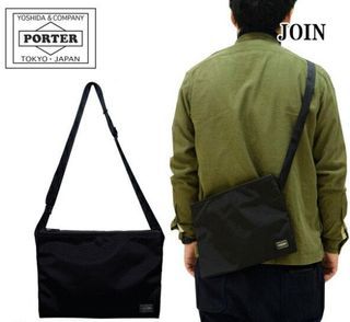 Porter Yoshida Sacoche Shoulder Bag Black
